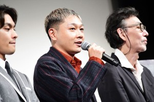 映画『夜明け』完成披露試写会 舞台挨拶に登壇したYOUNG DAIS