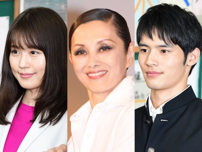 『中学聖日記』左から有村架純、夏木マリ、岡田健史