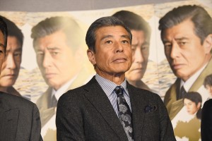 プレミアムドラマ『クロスロード3　群集の正義』試写会に出席した舘ひろし