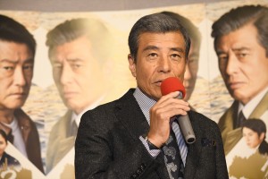 プレミアムドラマ『クロスロード3　群集の正義』試写会に出席した舘ひろし