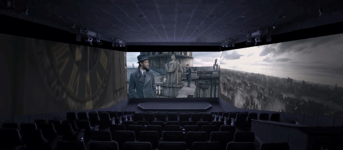 『ファンタビ』最新作、“3面スクリーン”ScreenX版公開決定 270度視界の迫力映像公開
