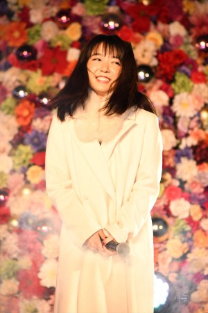 東京スカイツリータウン×映画『アリータ：バトル・エンジェル』コラボ点灯式に登場した上白石萌音