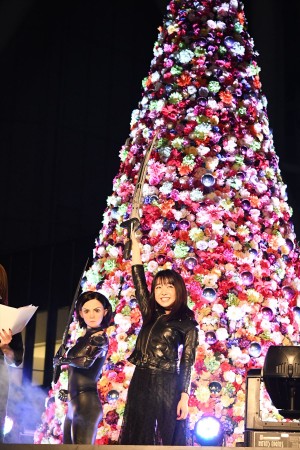 東京スカイツリータウン×映画『アリータ：バトル・エンジェル』コラボ点灯式に登場した上白石萌音