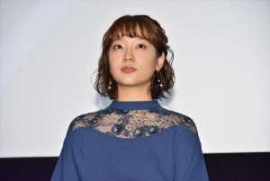 『青の帰り道』完成披露上映会に登壇した清水くるみ