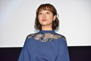 『青の帰り道』完成披露上映会に登壇した清水くるみ