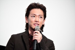 映画『ハード・コア』公開直前!!完成披露試写会に登場した佐藤健