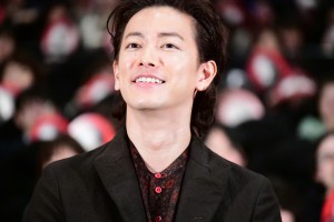 映画『ハード・コア』公開直前!!完成披露試写会に登場した佐藤健