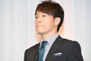 「M‐1グランプリ2018」決勝進出者発表会見に司会で登場した陣内智則