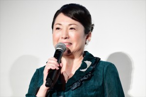 映画『人魚の眠る家』公開記念舞台挨拶に登壇した松坂慶子