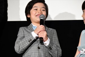 映画『人魚の眠る家』公開記念舞台挨拶に登壇した斎藤汰鷹