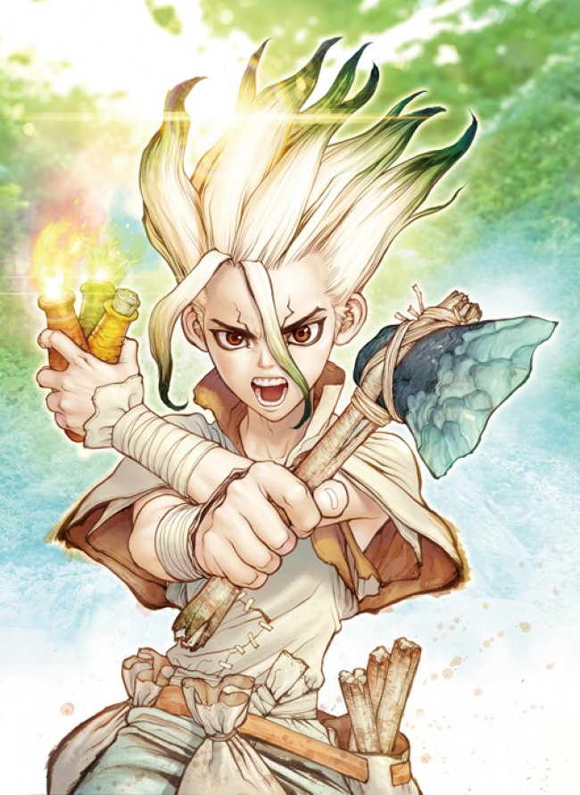 ｄｒ ｓｔｏｎｅ 19年7月tvアニメ化決定 主人公 千空に小林裕介 18年11月日 アニメ コミック ニュース クランクイン