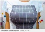 【写真】着るだけで巨乳に？ 日本発“トリックアートTシャツ”が海外でも話題