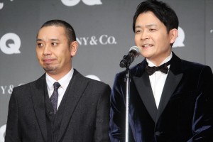 （左から）「GQ MEN OF THE YEAR 2018」授賞式・記者発表会に登場した大悟（千鳥）、ノブ（千鳥）