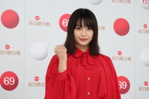 『第69回NHK紅白歌合戦』司会者取材会に登壇した広瀬すず