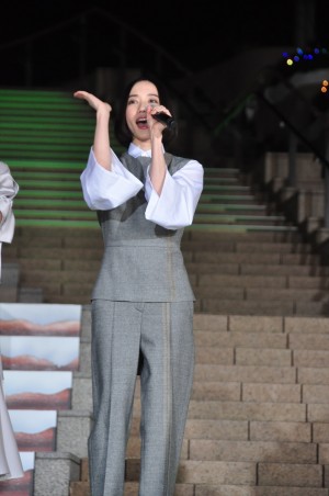 映画『グリンチ』ジャパンプレミア　東京ミッドタウン日比谷「プレミア点灯式」に登壇したPerfume