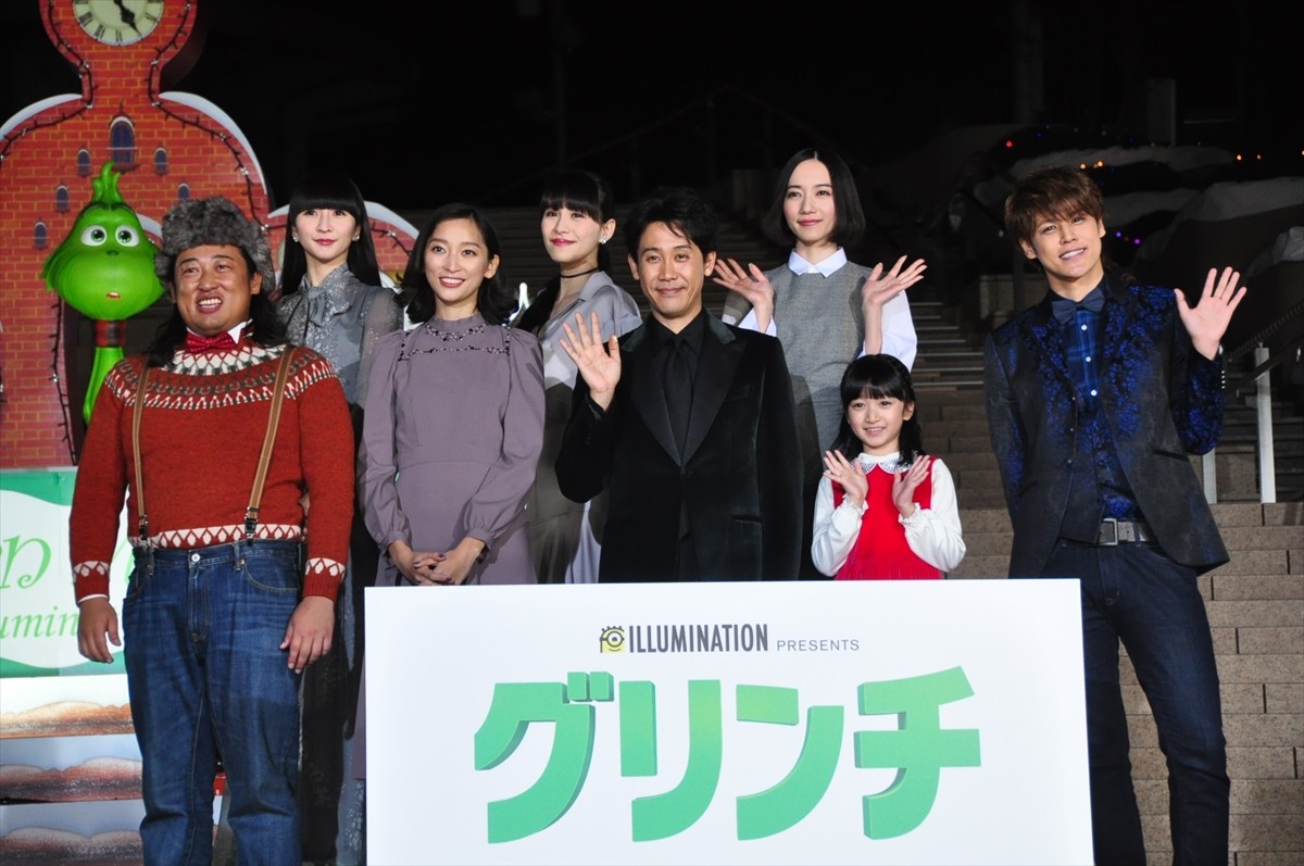 映画『グリンチ』ジャパンプレミア 東京ミッドタウン日比谷「プレミア点灯式」にて