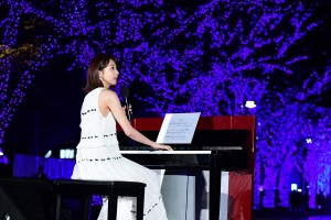 『青の洞窟 SHIBUYA』点灯式に登場した加藤綾子
