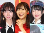 （左から）柏木由紀、指原莉乃、横山由依