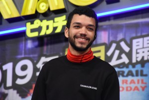 映画『名探偵ピカチュウ』製作報告会見に登壇したジャスティス・スミス