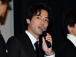 映画『jam』初日舞台挨拶に登場した小澤雄太