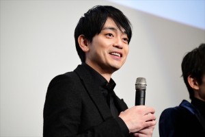 映画『jam』初日舞台挨拶に登場した青柳翔