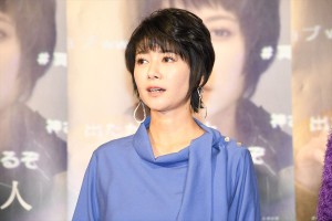 土曜ドラマスペシャル『炎上弁護人』試写会に登場した真木よう子