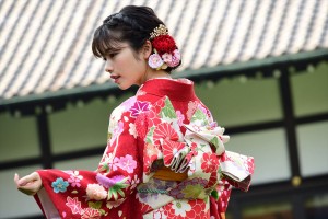 2019年オスカープロモーション晴れ着撮影会に登場した小芝風花