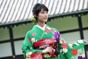 2019年オスカープロモーション晴れ着撮影会に登場した玉田志織