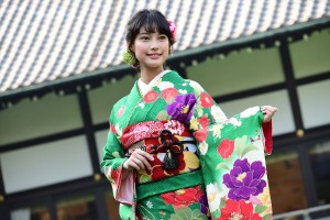 2019年オスカープロモーション晴れ着撮影会に登場した玉田志織