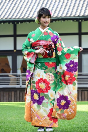 2019年オスカープロモーション晴れ着撮影会に登場した玉田志織