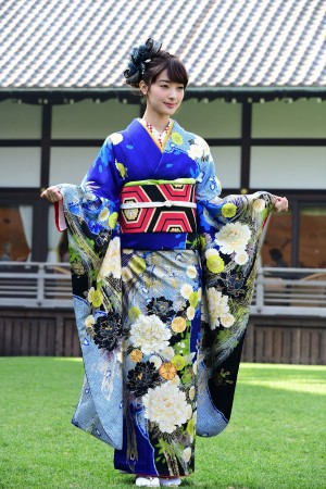 2019年オスカープロモーション晴れ着撮影会に登場した宮本茉由