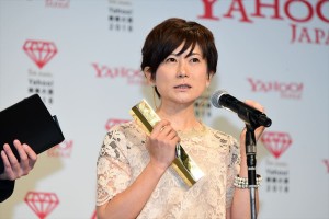 「Yahoo！検索大賞2018」発表会に登場した小林由美子