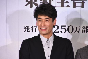 『東野圭吾 手紙』記者会見に登壇した佐藤隆太