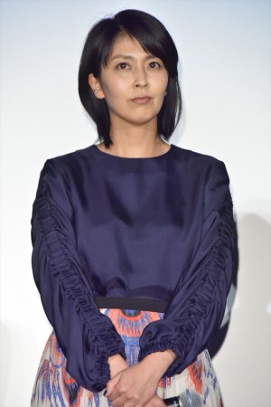 映画『来る』初日舞台挨拶に登壇した松たか子