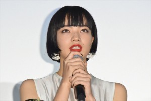 映画『来る』初日舞台挨拶に登壇した小松菜奈