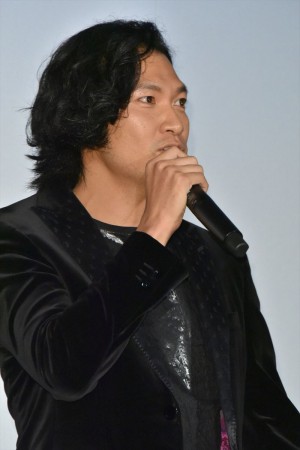 映画『来る』初日舞台挨拶に登壇した青木崇高