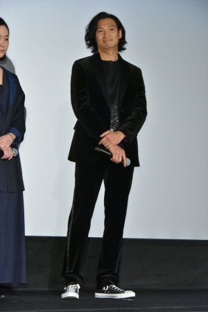映画『来る』初日舞台挨拶に登壇した青木崇高