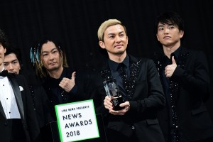 LINE NEWS Presents「NEWS AWARDS 2018」に登壇したDA PUMP