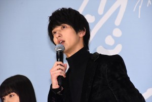 『愛唄 －約束のナクヒト－』完成披露試写会に登場した横浜流星