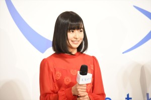 新海誠監督最新作『天気の子』製作発表記者会見に登場した森七菜