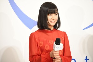 新海誠監督最新作『天気の子』製作発表記者会見に登場した森七菜