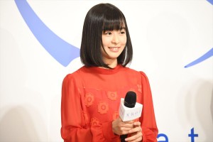 新海誠監督最新作『天気の子』製作発表記者会見に登場した森七菜