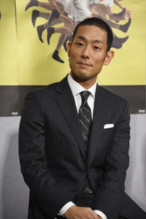 『いだてん～東京オリムピック噺～』第1回完成披露試写会に登壇した中村勘九郎