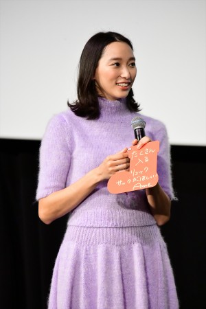 映画『グリンチ』初日舞台挨拶に登場した杏