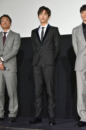 映画『春待つ僕ら』公開“Anniversary”舞台挨拶に出席した杉野遥亮