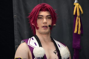 ミュージカル『刀剣乱舞』 ～真剣乱舞祭2018～　最終公演前会見に登壇した蜻蛉切（spi）