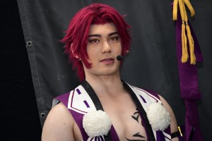 ミュージカル『刀剣乱舞』 ～真剣乱舞祭2018～　最終公演前会見に登壇した蜻蛉切（spi）