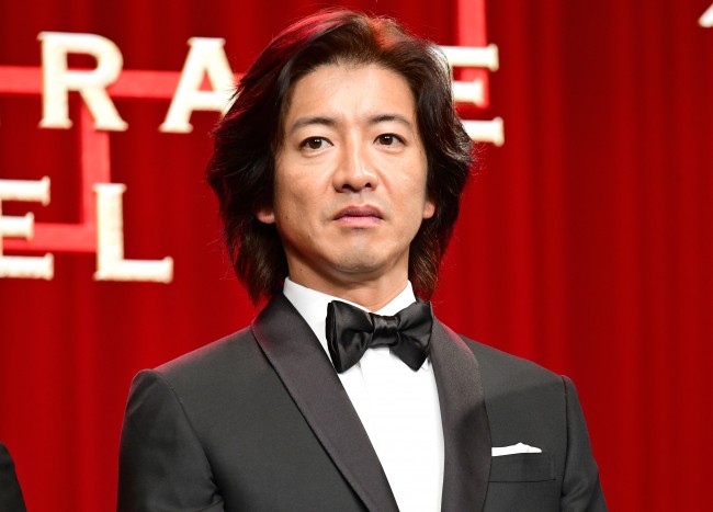 『マスカレード・ホテル』完成披露試写会に登場した木村拓哉