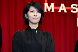 『マスカレード・ホテル』完成披露試写会に登場した松たか子