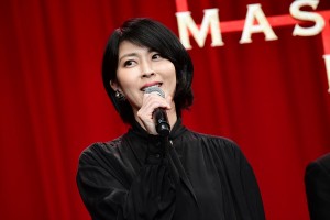 『マスカレード・ホテル』完成披露試写会に登場した松たか子